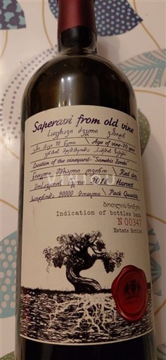 Kakheti Telavi Saperavi from old vine 2018