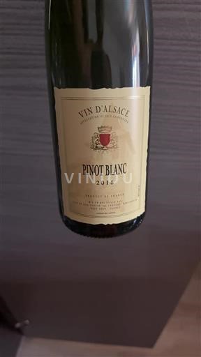 Alsace Cave de Beblenheim Pinot Blanc 2016