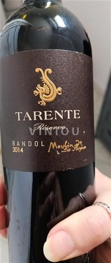 Provence Bandol Moulin de la Roque Tarente Réserve 2014
