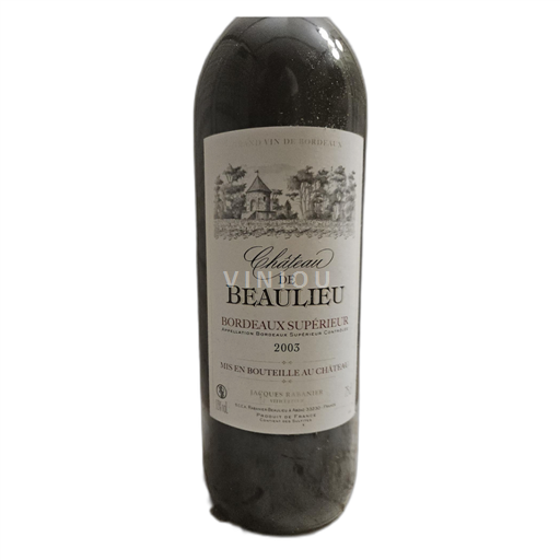 Burdeos Bordeaux superior Chateau Beaulieu 2003