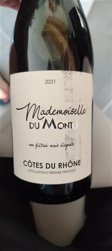 Vallée du Rhône Côtes-du-rhône Mademoiselle du Mont 2021