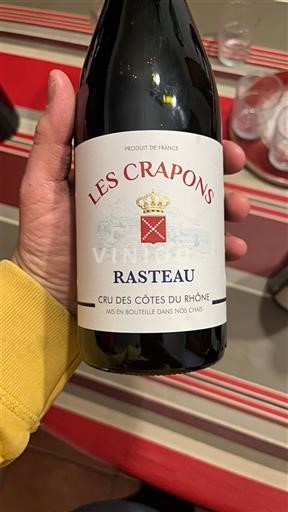 Thung lũng Rhône Rasteau Les Crapons Không niên vụ
