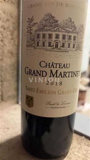Bordeaux Saint-Émilion Grand Cru Château Grand Martinet 2018
