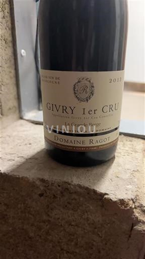 Burgundy Unspecified Premier Cru Domaine Ragot La Grande Berge 2013