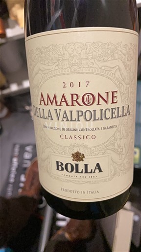 Venecia Amarone della Valpolicella Bolla Classico 2017