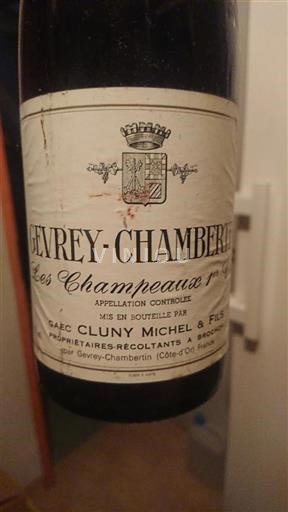 Borgoña Gevrey-Chambertin Premier Cru Cluny Michel & Fils Les Champeaux 1990