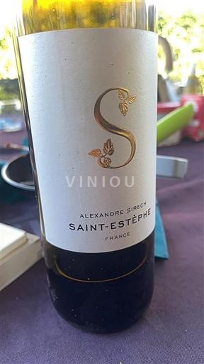 Bordeaux Saint-Estèphe Alexandre Sirech Icke årgångsbetecknad