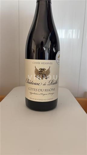 Rhônen laakso Côtes-du-rhône Château Ruth Réservée Ei vuosikertaa