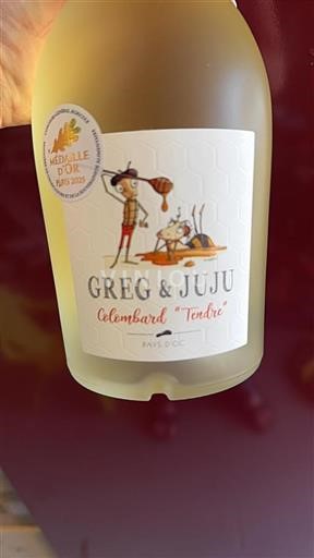 Languedoc-Roussillon Pays d'Oc Greg & Juju Colombard "Tendre" 2024