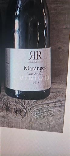 Bourgogne Maranges RR Aux Arroux 2014