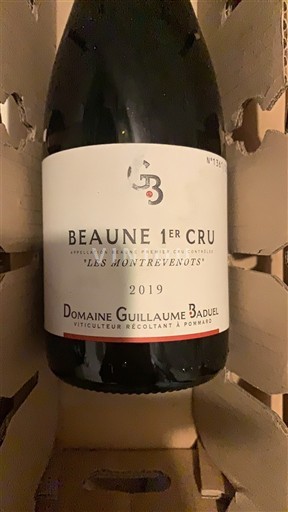 Bourgogne Không được chỉ định Premier Cru Domaine Guillaume Baduel Les Montrevenots 2019