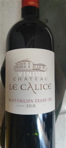 Bordeaux Saint-Émilion Grand Cru Grand Cru Château Le Calice 2018