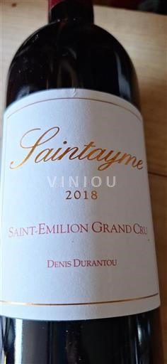 Bordeaux Saint-Émilion Grand Cru Grand Cru Sainteayme 2018