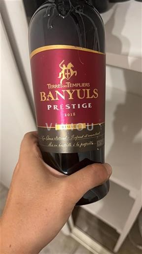 Roussillon Banyuls Terres des Templiers Prestige 2018