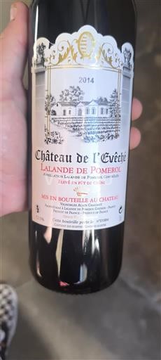 Bordeaux Lalande-de-pomerol Château L'Évêché 2014
