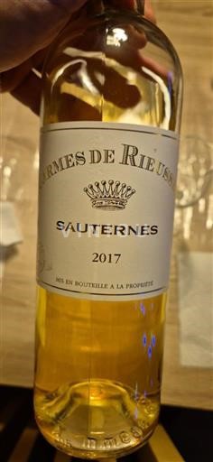 Bordeaux Sauternes Carmes de Rieussec 2017
