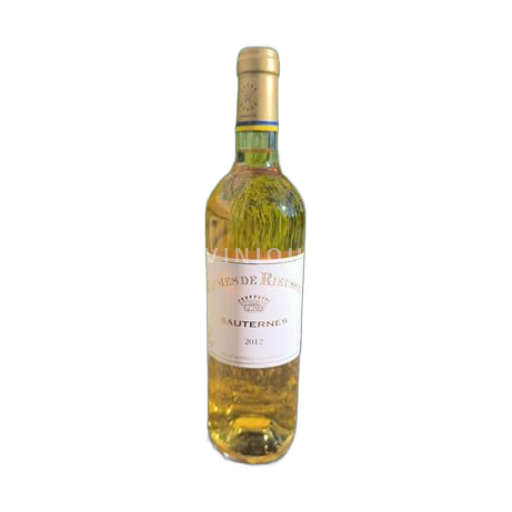 Bordeaux Sauternes Carmes de Rieussec 2012