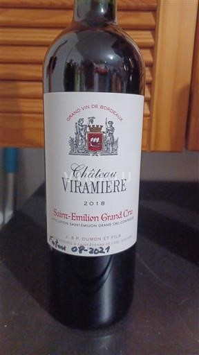 Bordeaux Saint-Émilion Grand Cru Grand Cru Château Viramière 2018