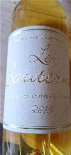 Bordeaux Sauternes Le Sauternes 2013