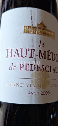 Burdeos Haut-Médoc Château Pédesclaux Le Haut-Médoc de Pédesclaux 2006