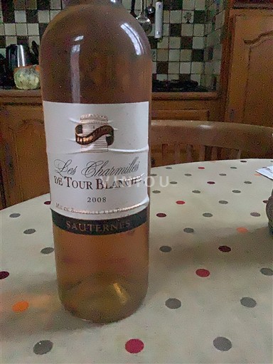Bordeaux Sauternes La Tour Blanche Les Charmilles 2008