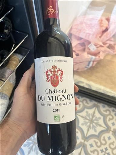 Burdeos Saint-Émilion Grand Cru Château Mignon 2018