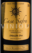 La Rioja Rioja Casa Safra Oro Gran Reserva - Selección Oro Gran Reserva - Selección Oro 2012