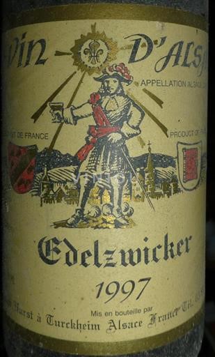 Alsazia Edelzwicker Edelzwicker Armand Hurst 1997