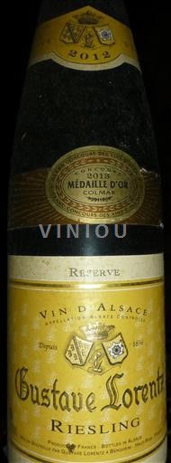 Alsace Riesling Riesling Gustave Lorentz 2012