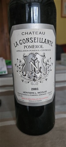 Bordeaux Pomerol Château La Conseillante 2001
