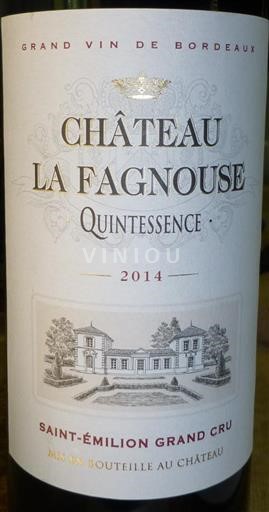 Burdeos Saint-Émilion Château La Fagnouse Quintessence Quintessence 2014