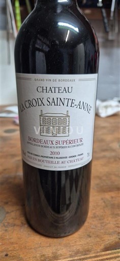 Bordeaux Bordeaux superiore Château La Croix Sainte-Anne 2010