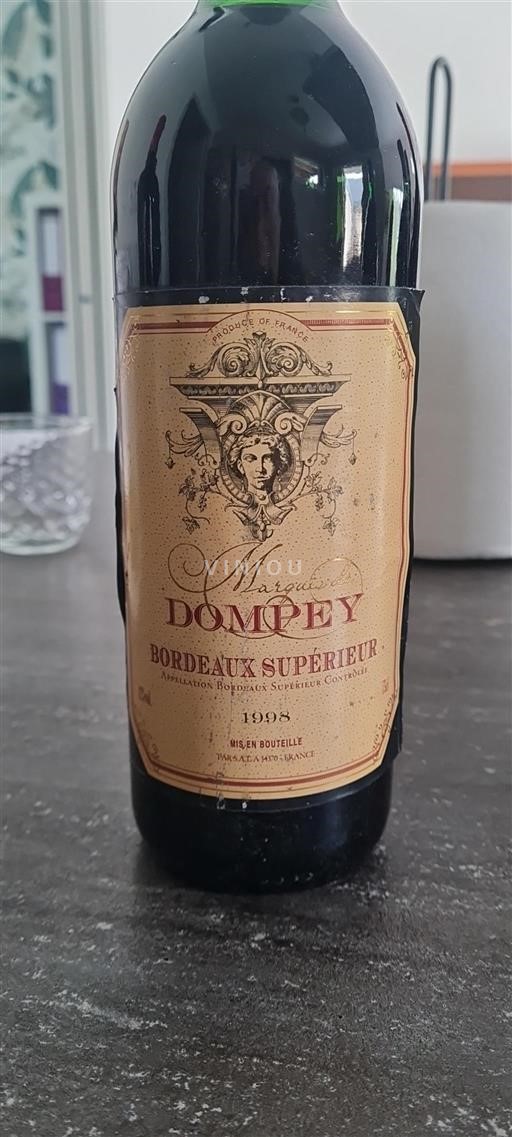 Bordeaux Bordeaux Supérieur Marquis de Dompey 1998