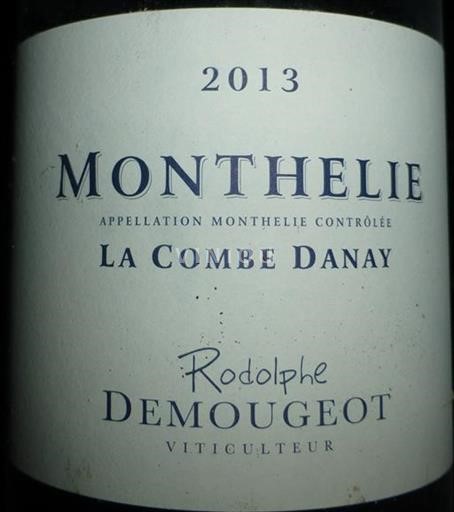 Bourgogne Monthélie Monthélie La Combe Danay 2013