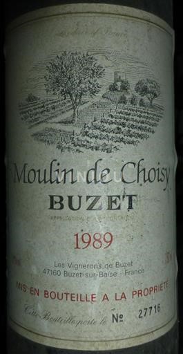 Sudoeste Buzet Moulin de Choisy 1989