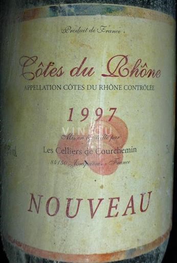 Rhônen laakso Côtes-du-rhône Côtes du Rhône Nouveau 1997