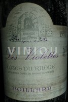 Rhônen laakso Côtes-du-rhône Les Violettes 1992