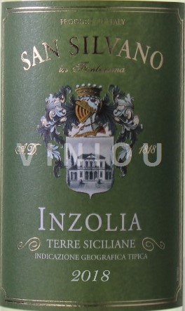 Sicily Not Specified San Silvano Inzolia Terre Siciliana Inzolia Terre Siciliana 2018