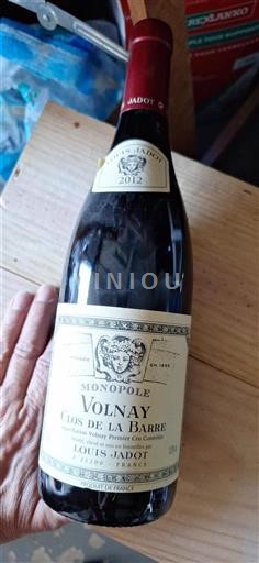 Borgogna Volnay Premier Cru Louis Jadot Clos de la Barre 2012