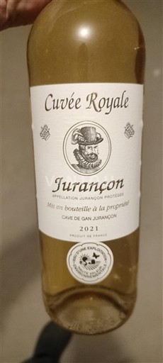 Lounais-Ranska Jurançon Cave de Gan Jurançon Royale 2021