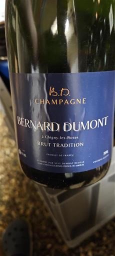 Champaña Champán Bernard Dumont Brut Tradition Sin añada