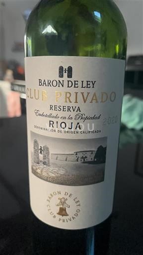 La Rioja Rioja Baron de Ley Club Privado Reserva 2020