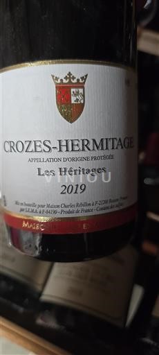 Thung lũng Rhône Crozes-hermitage Maison Charles Rébillon Les Héritages 2019