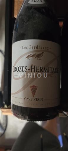 Rhônen laakso Crozes-Hermitage Cave de Tain Les Perdreaux 2016