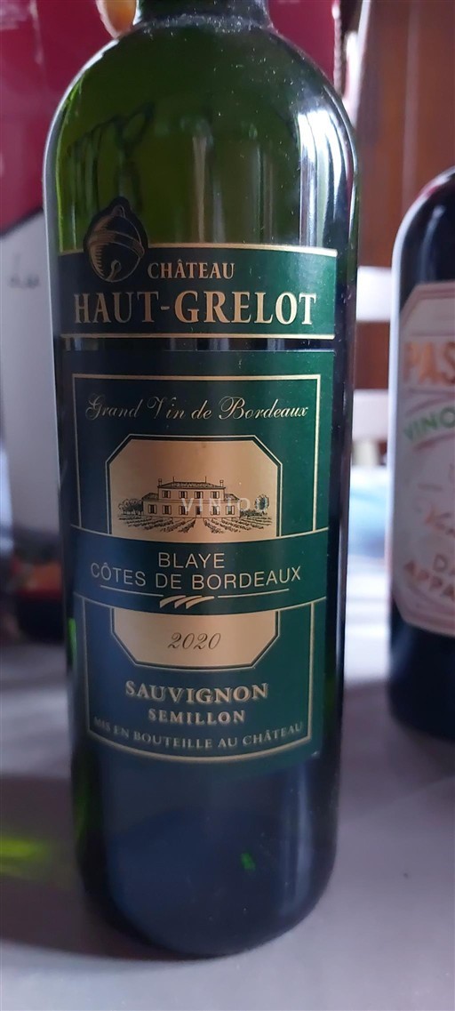 Bordeaux Blaye-côtes-de-bordeaux Château Haut-Grelot 2020