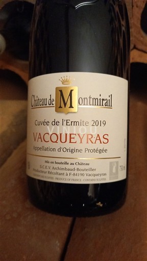 Valle del Rodano Vacqueyras Château Montmirail de l'Ermite 2019
