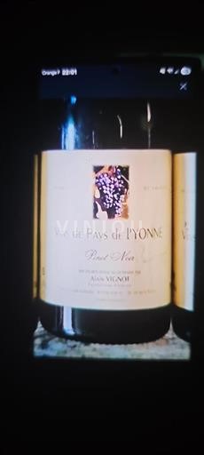 Burgundsko Nespecifikováno Alain Vignot Pinot Noir 2016