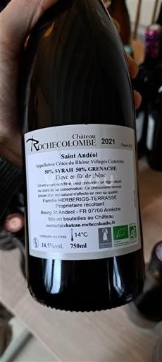 Valle del Rodano Côtes-du-rhône-villages Château Rochecolombe Saint Andéol 2021