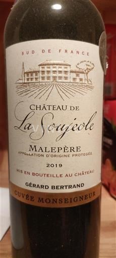 Languedoc Malepère Château La Soujeole Monseigneur 2019