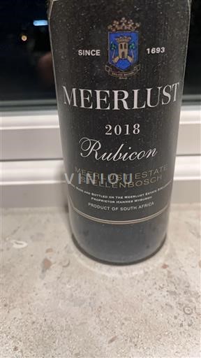 Kustområdet Stellenbosch Meerlust Rubicon 2018